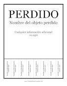 Volante Para Objeto Perdido